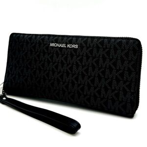 Michael Kors Large Continental Wallet Black Signature